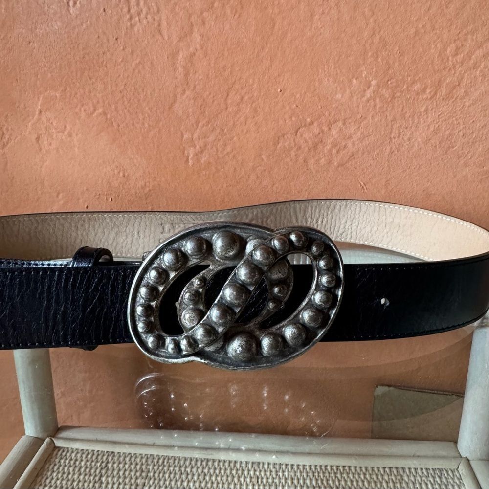 Leatherock USA 8624 Sculptural Dome Buckle Leather Belt Made in USA